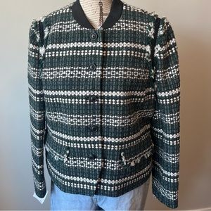Tory Burch tweed Bomber jacket